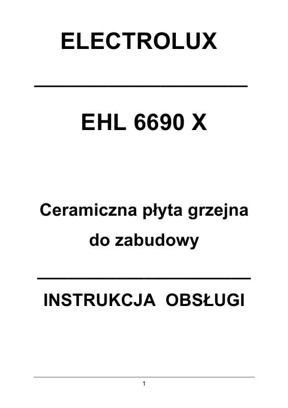 Mode d'emploi AEG-ELECTROLUX EHL6690X