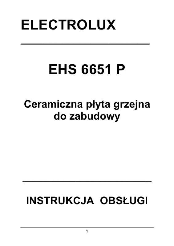 Mode d'emploi AEG-ELECTROLUX EHS6651P