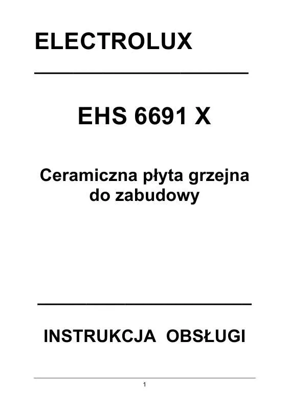 Mode d'emploi AEG-ELECTROLUX EHS6691X 18A