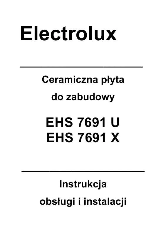 Mode d'emploi AEG-ELECTROLUX EHS7691P