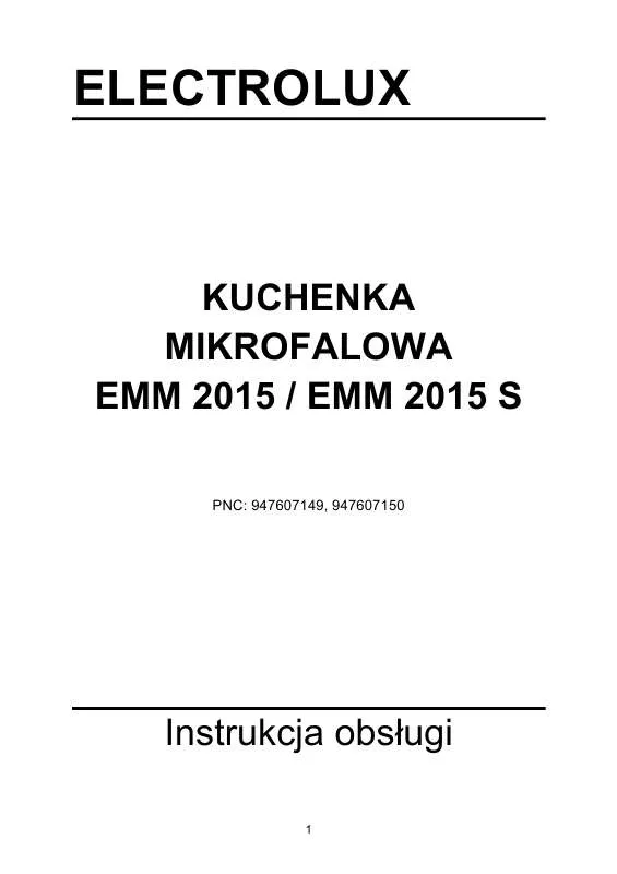 Mode d'emploi AEG-ELECTROLUX EMM2015S