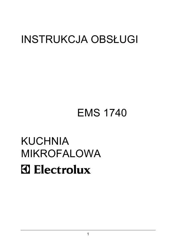 Mode d'emploi AEG-ELECTROLUX EMS1740
