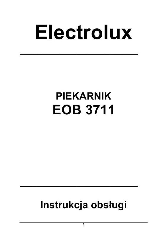 Mode d'emploi AEG-ELECTROLUX EOB3711X