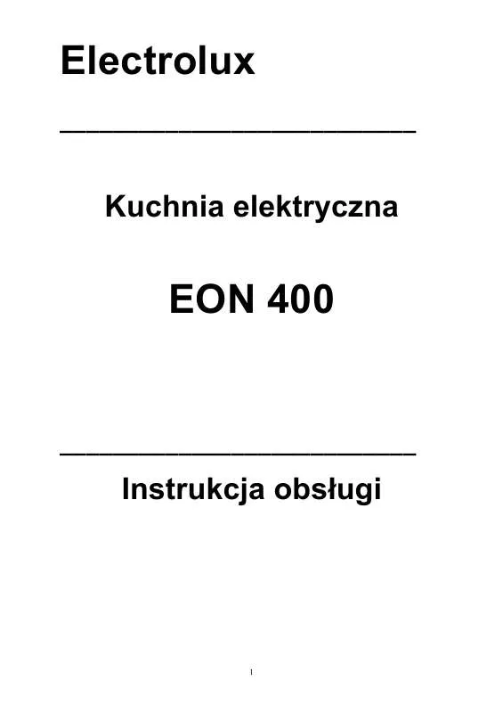 Mode d'emploi AEG-ELECTROLUX EON400X