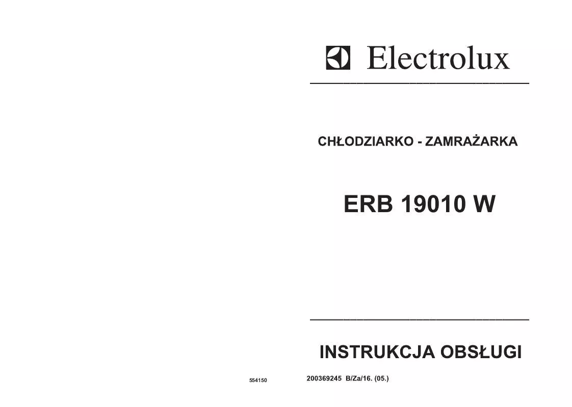 Mode d'emploi AEG-ELECTROLUX ERB19010W
