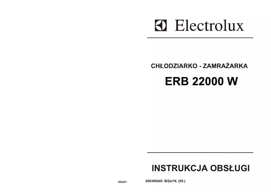 Mode d'emploi AEG-ELECTROLUX ERB22000W