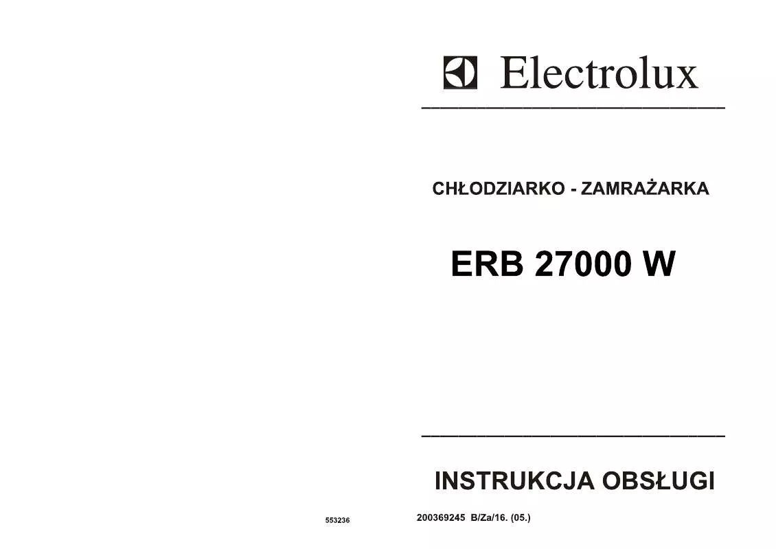 Mode d'emploi AEG-ELECTROLUX ERB27000W