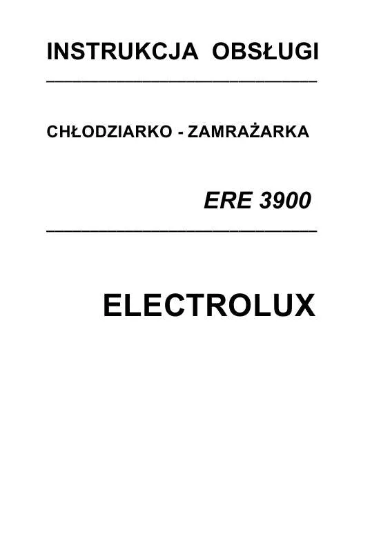 Mode d'emploi AEG-ELECTROLUX ERE3900