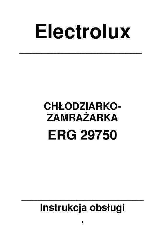 Mode d'emploi AEG-ELECTROLUX ERG29750
