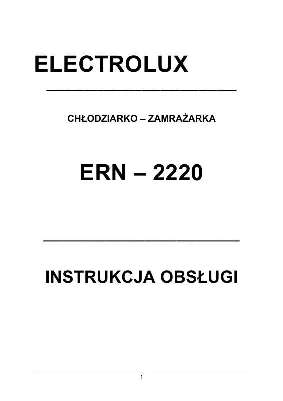 Mode d'emploi AEG-ELECTROLUX ERN2220