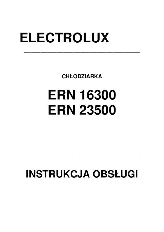 Mode d'emploi AEG-ELECTROLUX ERN23500
