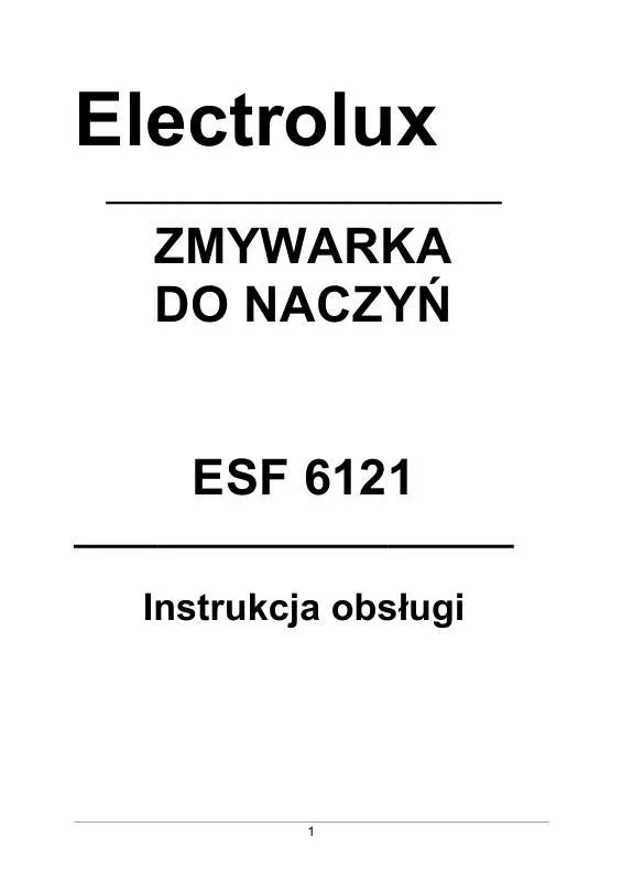 Mode d'emploi AEG-ELECTROLUX ESF6121