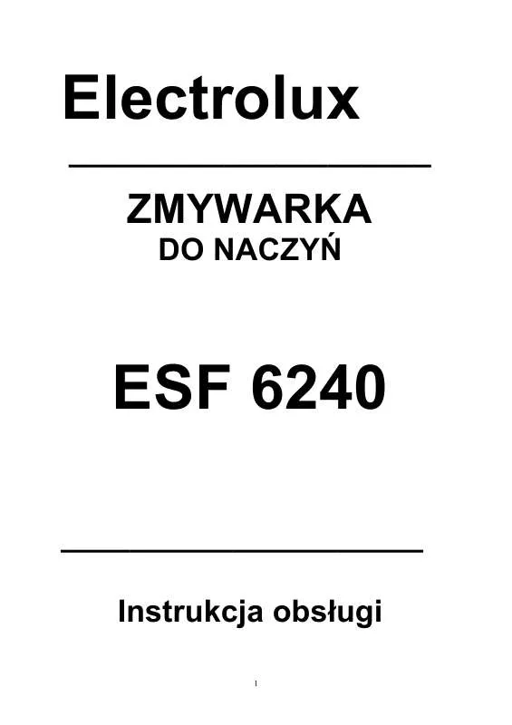 Mode d'emploi AEG-ELECTROLUX ESF6240W
