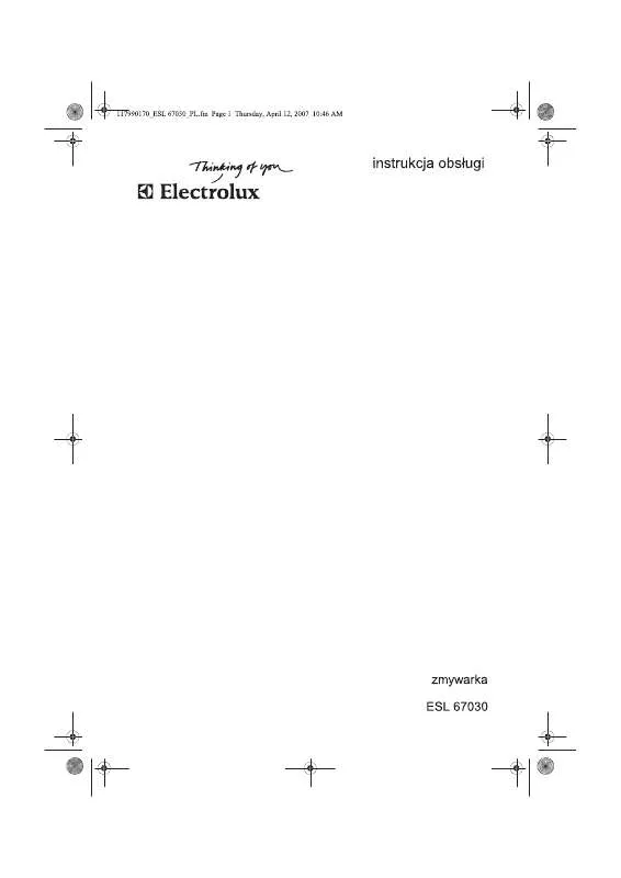 Mode d'emploi AEG-ELECTROLUX ESL67030