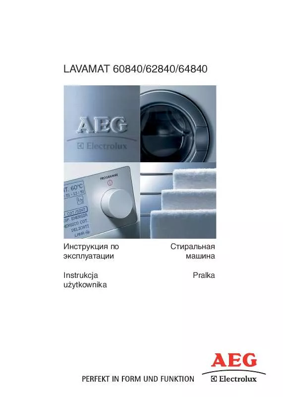Mode d'emploi AEG-ELECTROLUX L60840