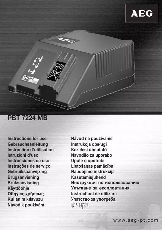 Mode d'emploi AEG PBT 7224 MB