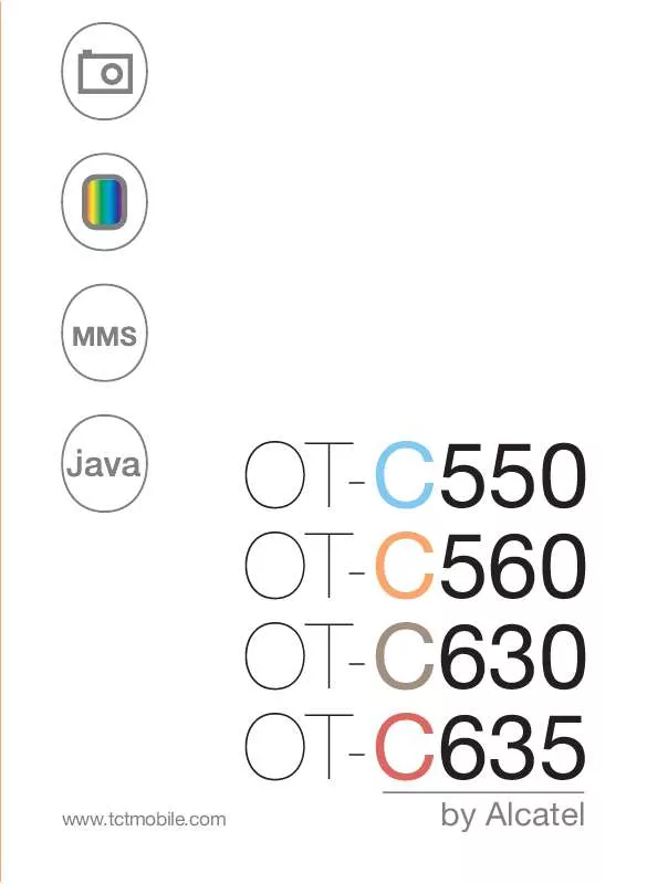 Mode d'emploi ALCATEL OT-C550A