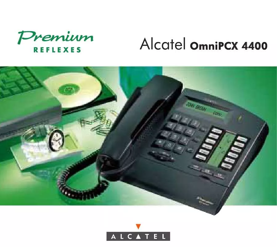 Mode d'emploi ALCATEL PREMIUM REFLEXES OMNIPCX 4400