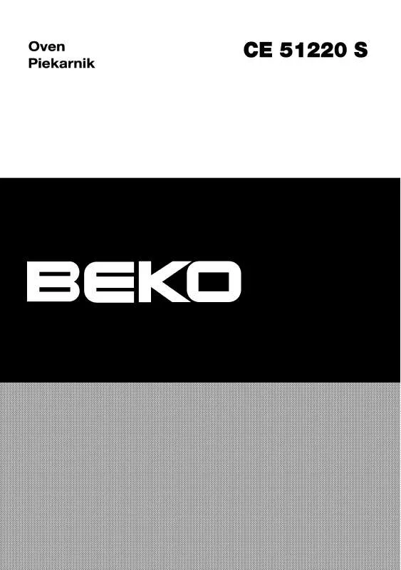 Mode d'emploi BEKO CE 51220