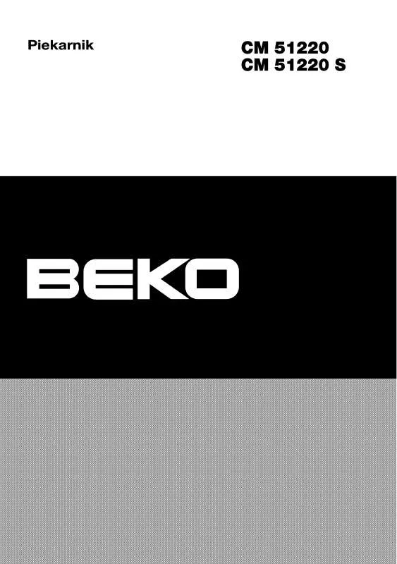 Mode d'emploi BEKO CM 51220