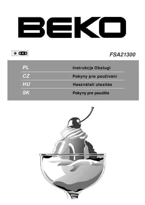 Mode d'emploi BEKO FSA21300