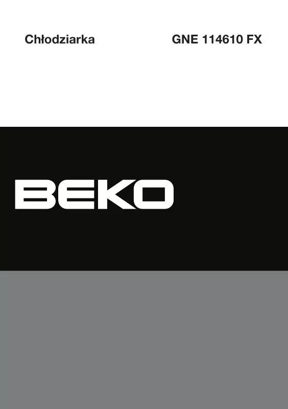 Mode d'emploi BEKO GNE 114610 FX