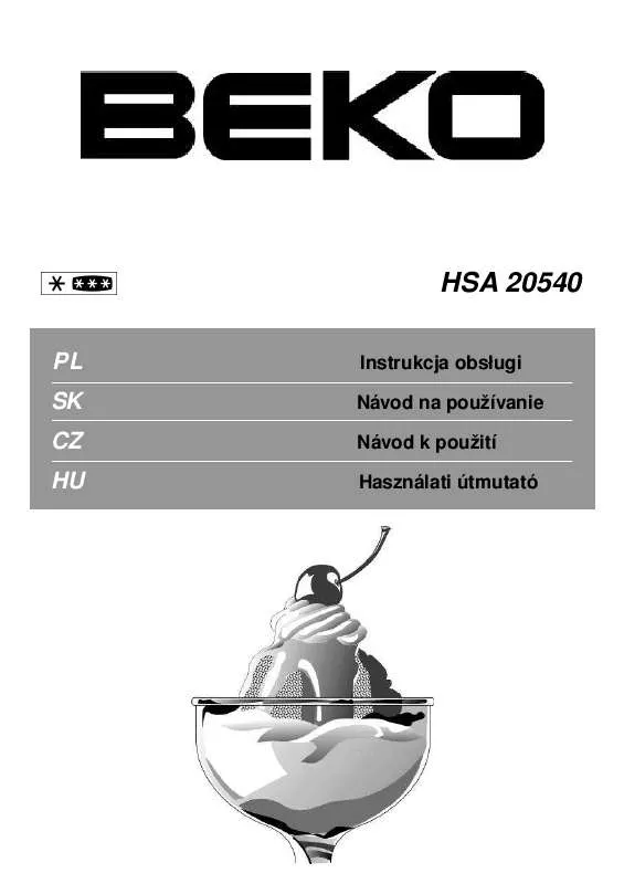 Mode d'emploi BEKO HSA 20540