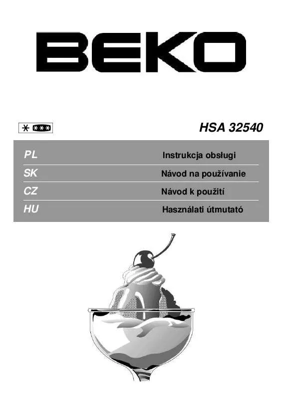 Mode d'emploi BEKO HSA 32540
