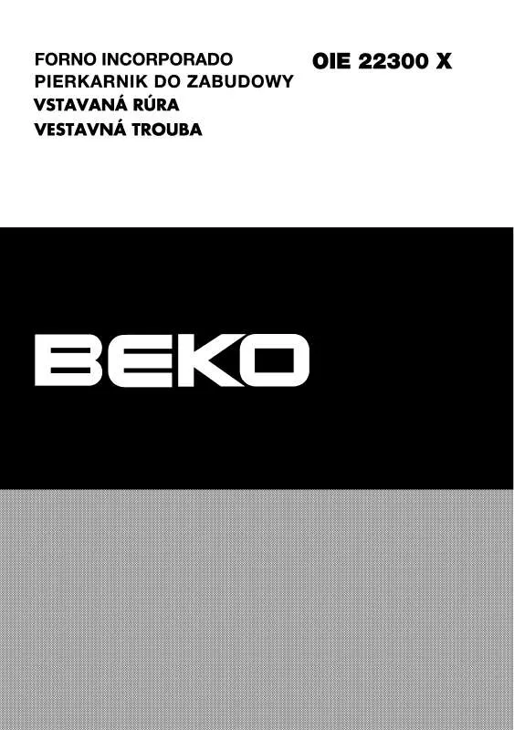 Mode d'emploi BEKO OIE 22300