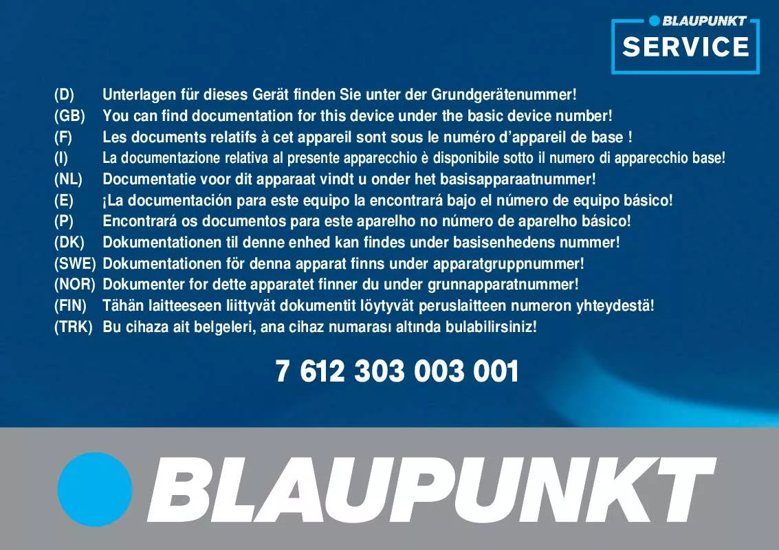 Mode d'emploi BLAUPUNKT AMSTERDAM NAV35E B/R