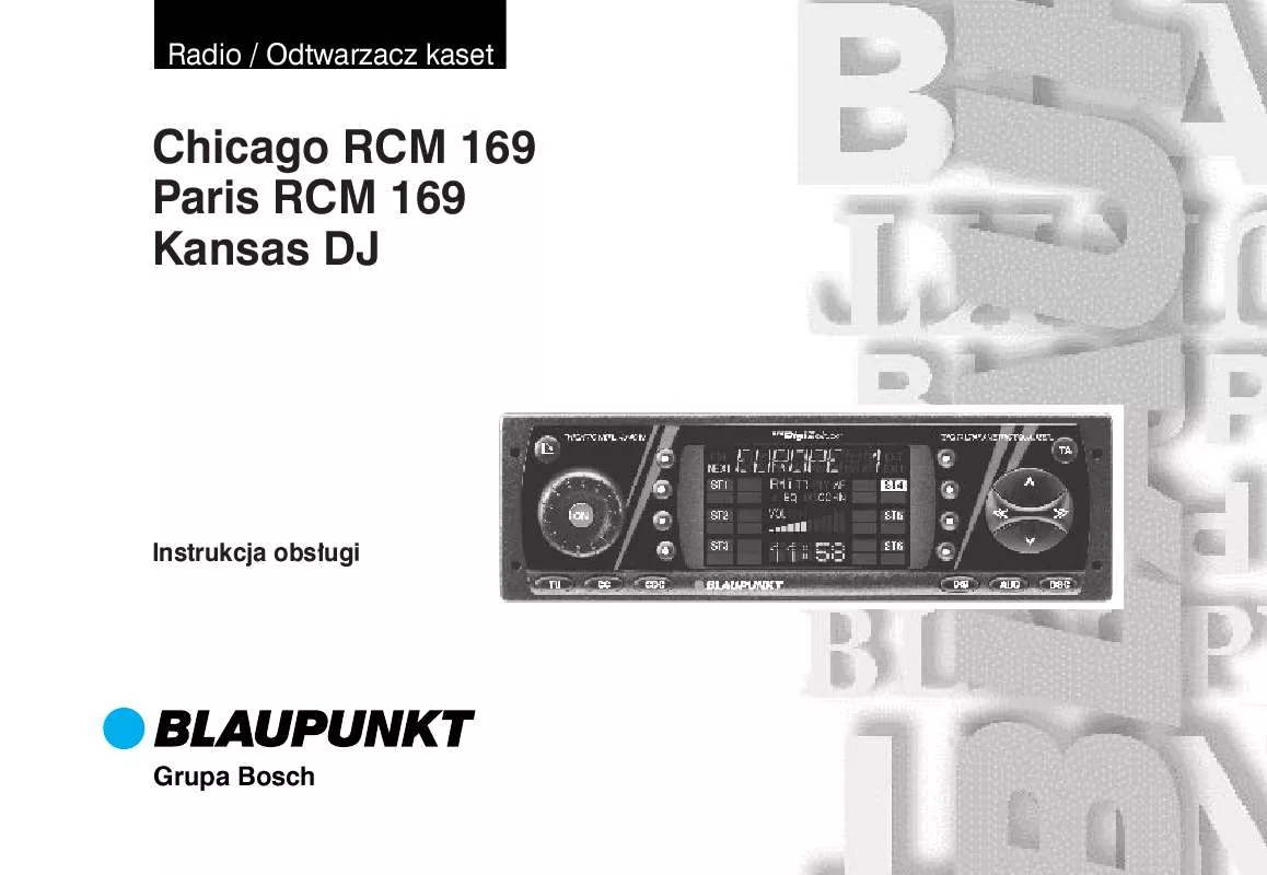 Mode d'emploi BLAUPUNKT CHICAGO RCM 169