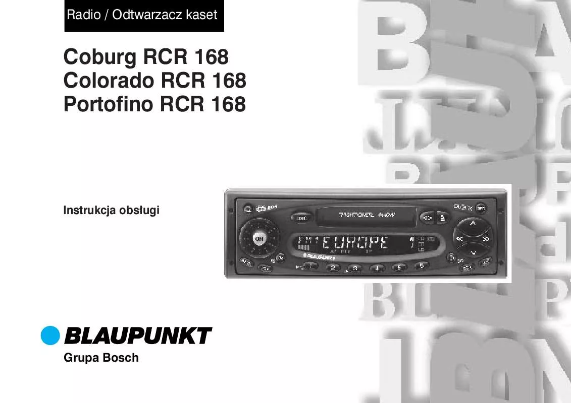 Mode d'emploi BLAUPUNKT COBURG RCR 168