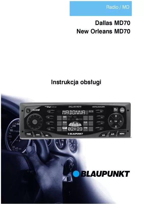 Mode d'emploi BLAUPUNKT DALLAS MD70