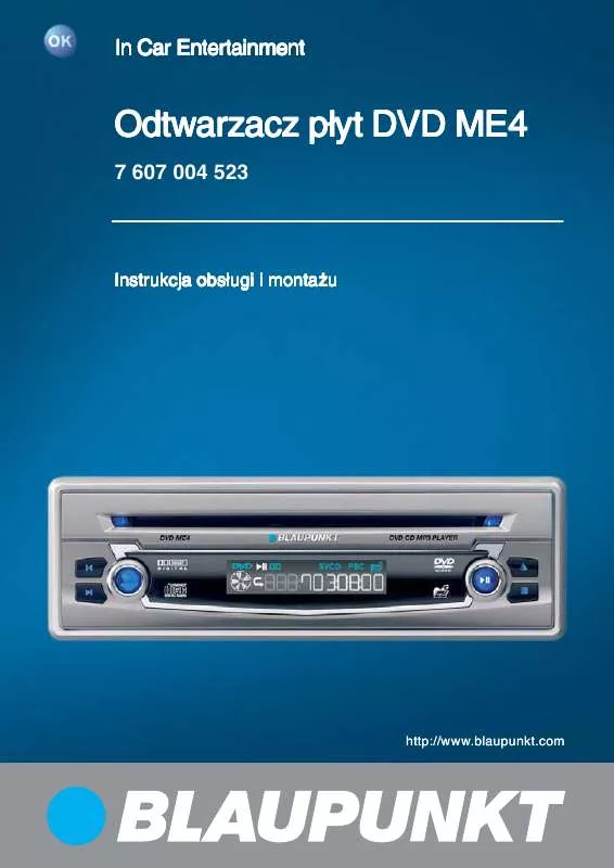 Mode d'emploi BLAUPUNKT DVD-PLAYER ME4 EU