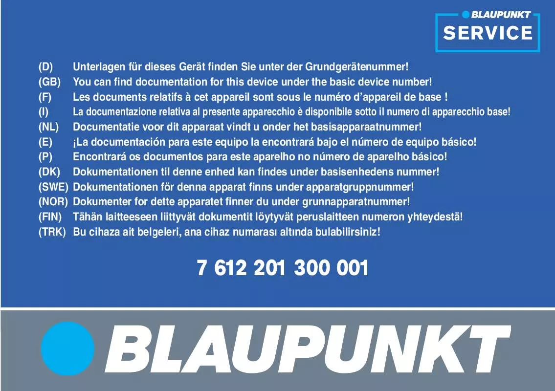 Mode d'emploi BLAUPUNKT LUCCA 3.3 CC SPAIN/ PORTUGAL