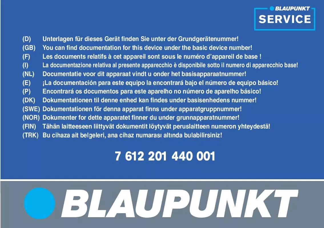 Mode d'emploi BLAUPUNKT LUCCA 3.5 D-A-CH EEU