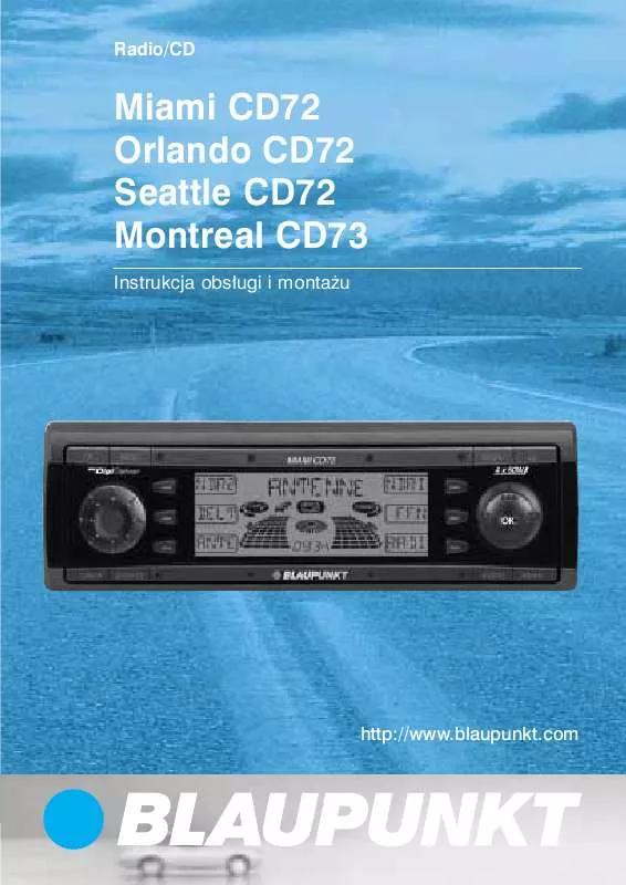 Mode d'emploi BLAUPUNKT MIAMI CD72