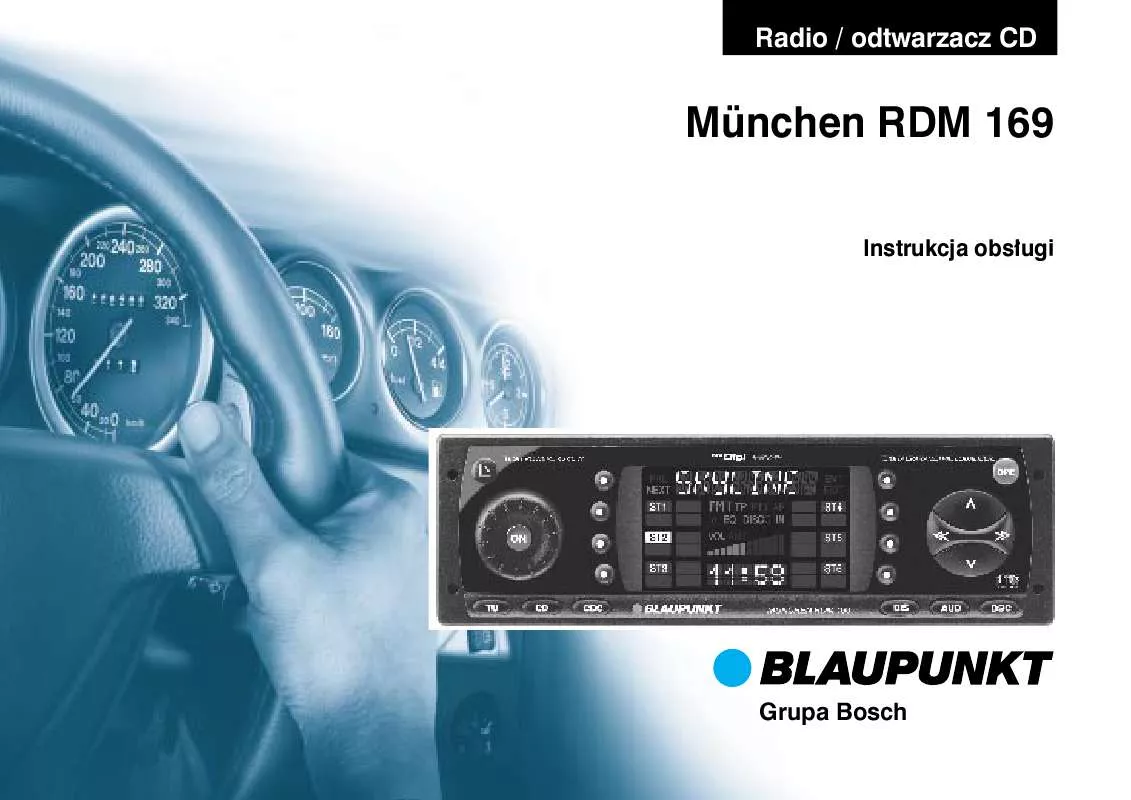 Mode d'emploi BLAUPUNKT MUENCHEN RDM 169