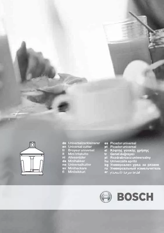 Mode d'emploi BOSCH MFQ 3530/01