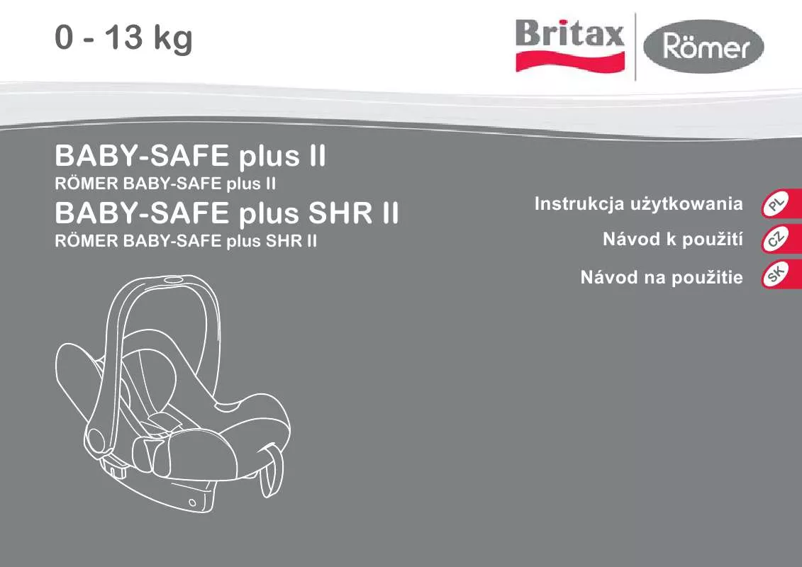 Mode d'emploi BRITAX BABY-SAFE PLUS II