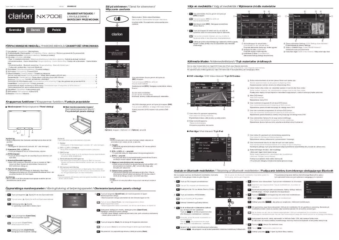 Mode d'emploi CLARION NX700E