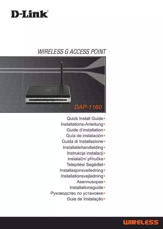 Mode d'emploi D-LINK DAP-1160