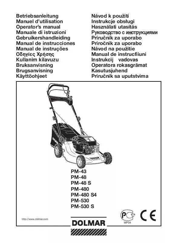 Mode d'emploi DOLMAR PM-43