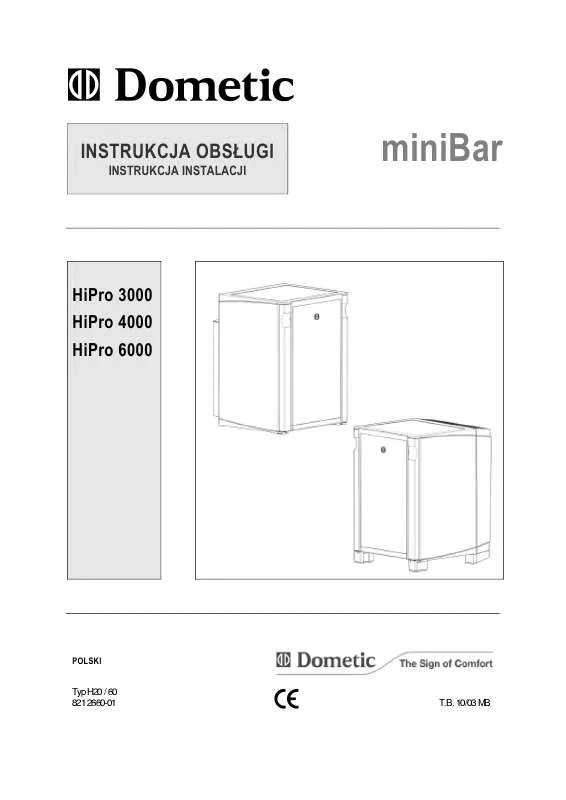 Mode d'emploi DOMETIC HIPRO 4000