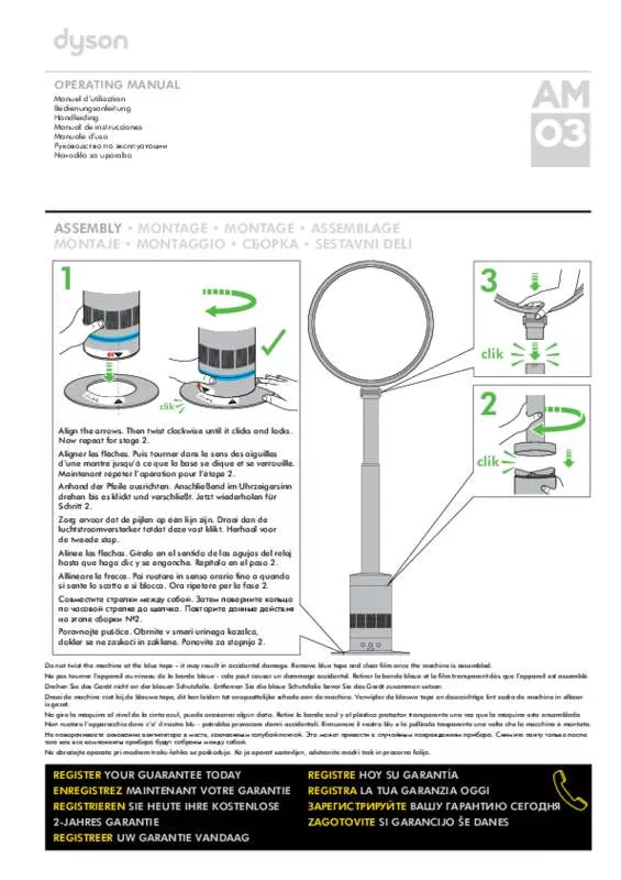 Mode d'emploi DYSON AM03