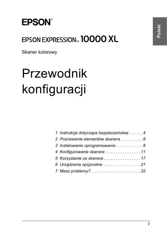 Mode d'emploi EPSON EXPRESSION 10000XL