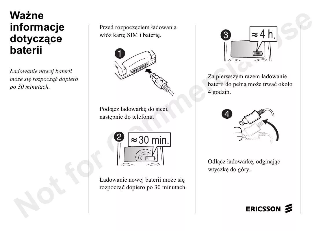 Mode d'emploi ERICSSON T20E