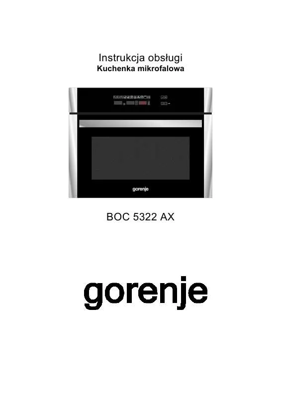 Mode d'emploi GORENJE BOC 5322 AX