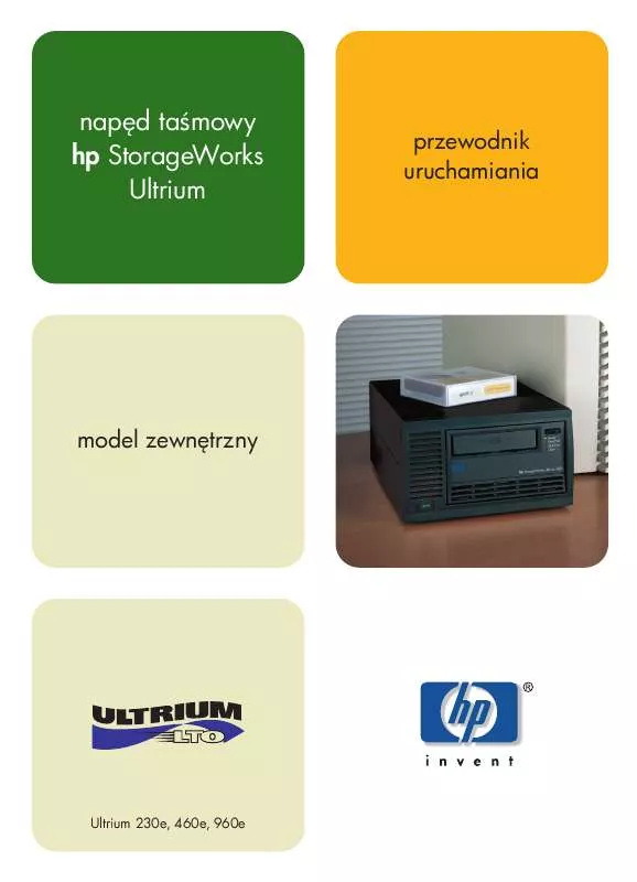 Mode d'emploi HP STORAGEWORKS ULTRIUM 230 TAPE DRIVE