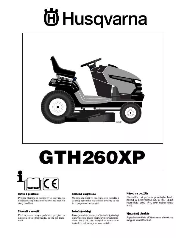 Mode d'emploi HUSQVARNA GTH260XP